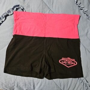 Las Vegas Women's Pink and Black Shorts